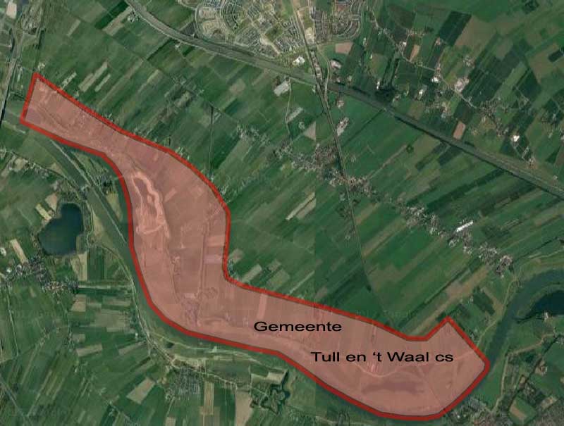Grondgebied gemeente Tull en 't Waal